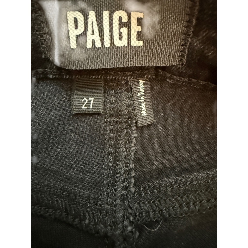 PAIGE Womens Alexis Jeans High Rise Wide Leg Patch Pocket Denim Size 27 - Picture 3 of 10